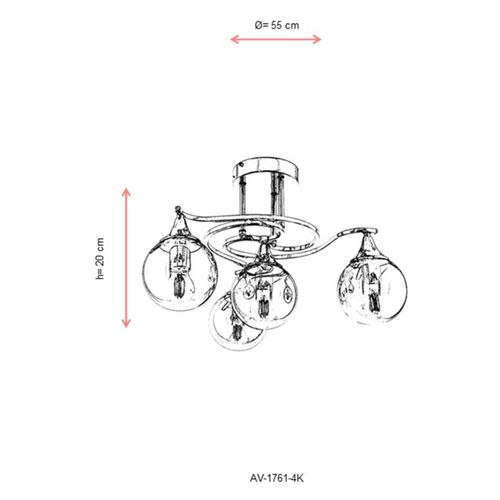 Opviq AV-1761-4K Chrome Luster slika 3