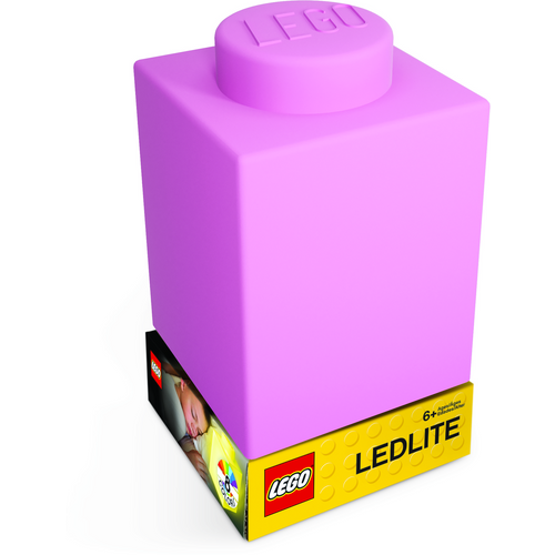 LEGO SILCONE LED NIGHTLIGHT PINK slika 1