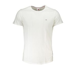 TOMMY HILFIGER MEN'S WHITE SHORT SLEEVE T-SHIRT