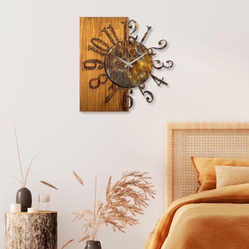 Wallity Ukrasni drveni zidni sat Wooden Clock 7-A slika 2