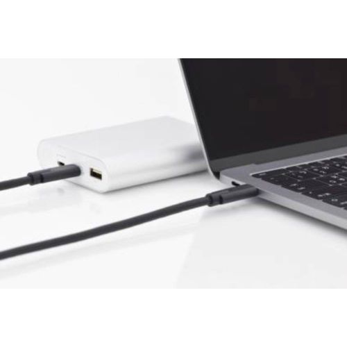 Ansmann USB kabel USB 3.2 gen. 1 (USB 3.0) USB-C® utikač, USB-C® utikač 1.00 m crna dvostruko zaštićen AK-300139-010-S slika 2