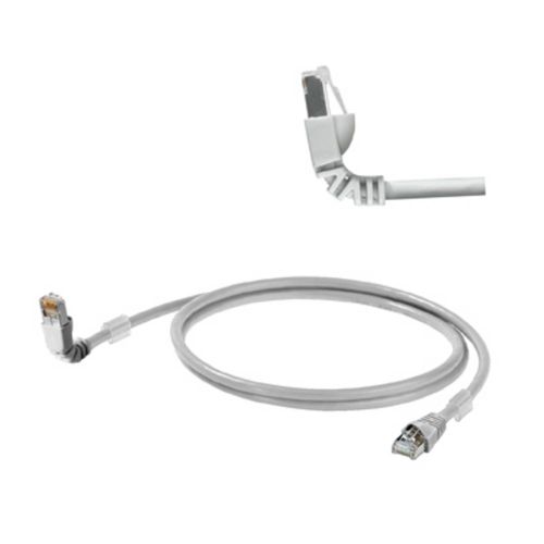 Weidmüller 1248280005 RJ45 mrežni kabel, Patch kabel cat 6a S/FTP 0.50 m siva UL certificiran 1 St. slika 1