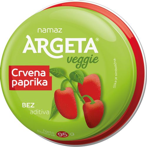 Argeta veggie Povrtni namaz Crvena paprika 95 g slika 1