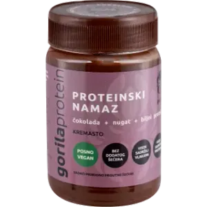 Gorila Proteinski namaz čokolada + nugat + biljni proteini 375g