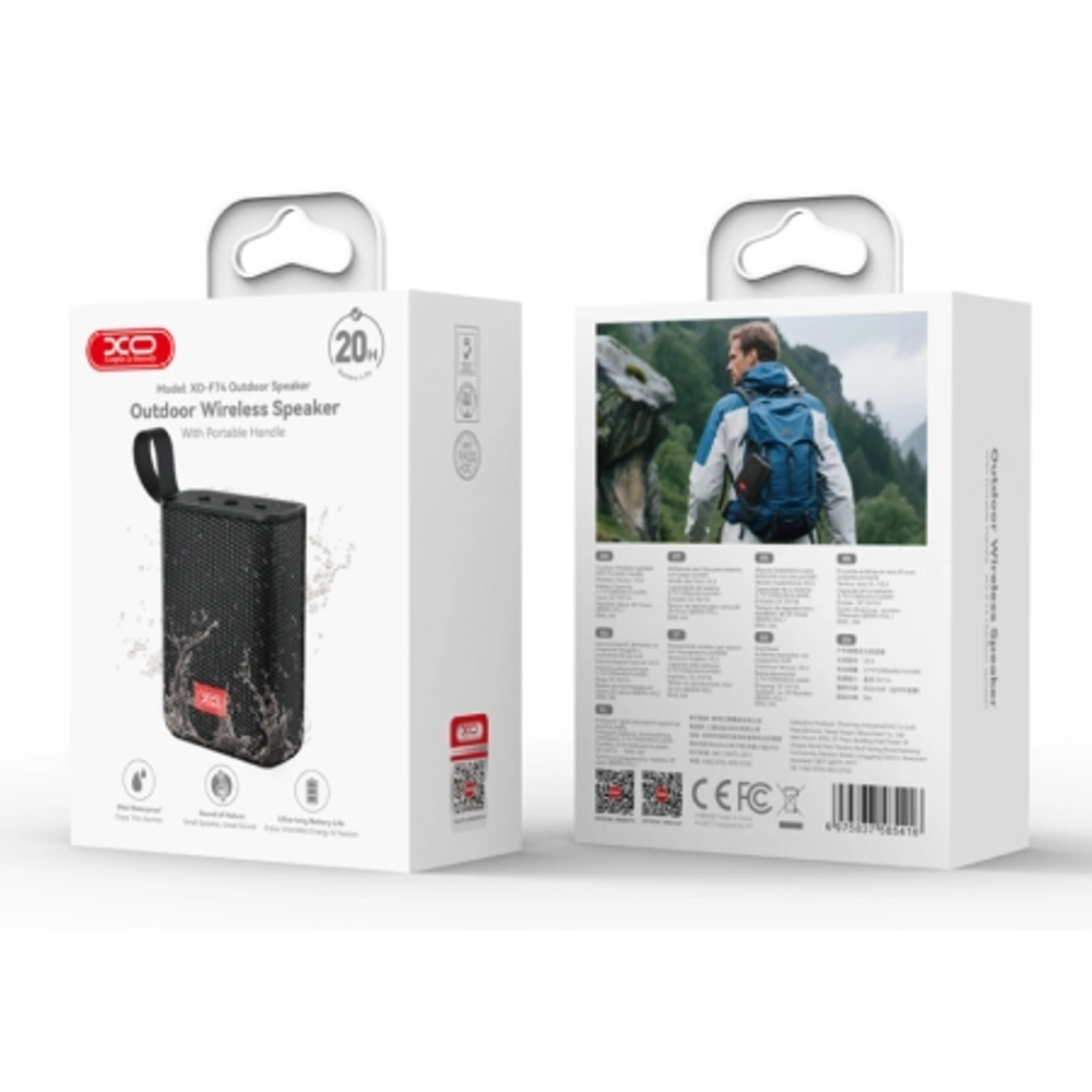 XO Bluetooth zvučnik F74, Crni slika 4