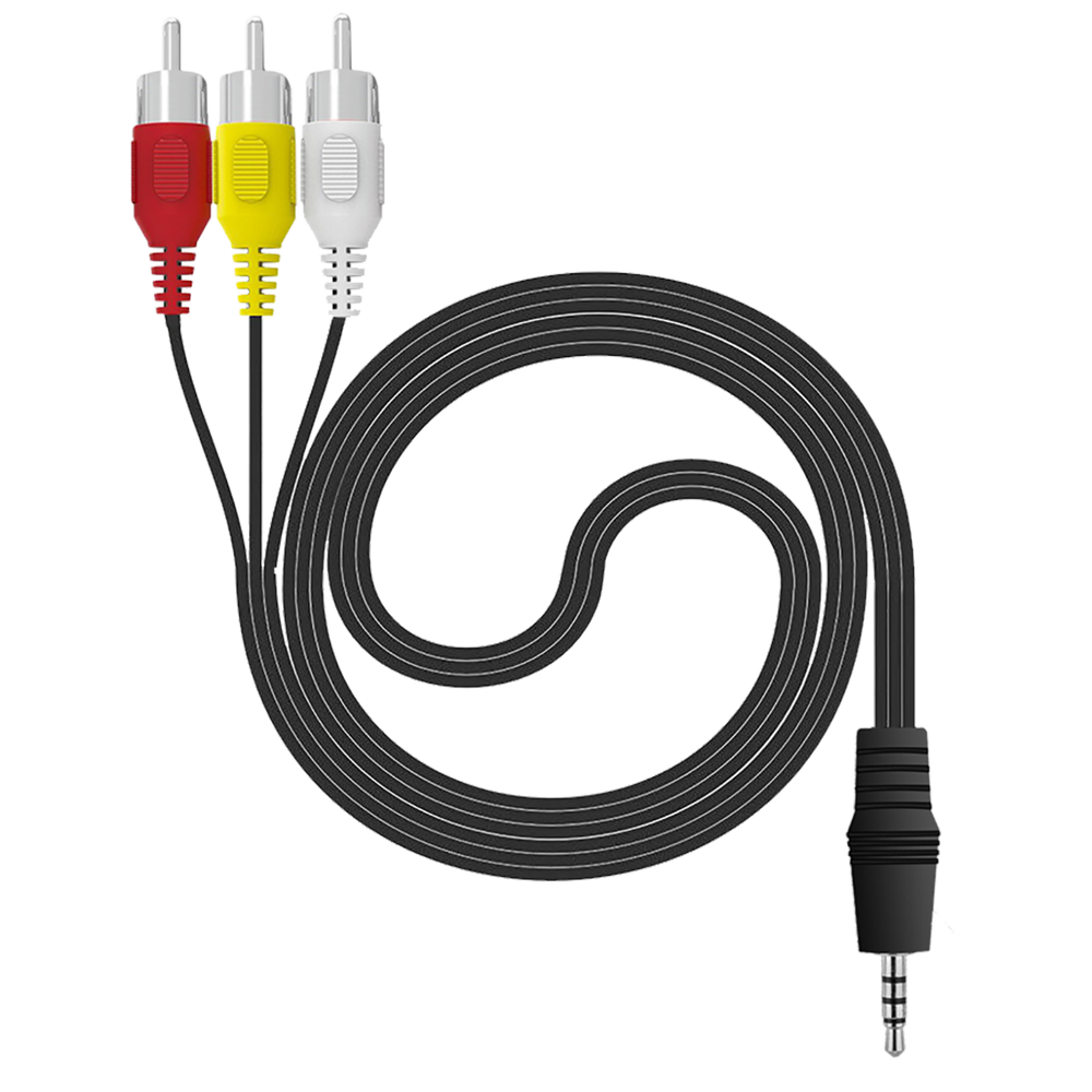 Amiko Činč 3 x RCA na Jack 3.5mm kabl, 1.2 met - Jack 3.5 mm - AV cable (RCA) slika 2