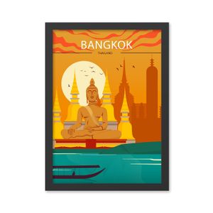 Wallity Slika dekorativna uokvirena MDF, Bangkok 2 (40 x 55)