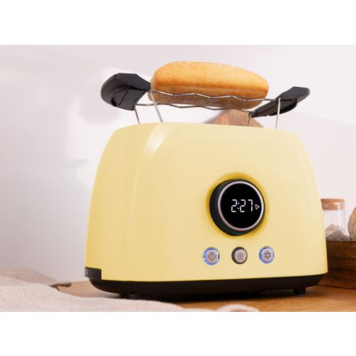 Cecotec toster, 800W, vertikalni, dupli, digitalni, žuti, ClassicToast 8000 slika 3