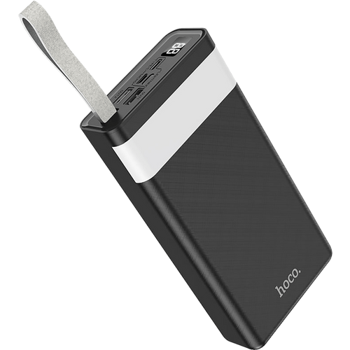 Hoco J73 prijenosni punjač sa lampom, 30000mAh, crna slika 3