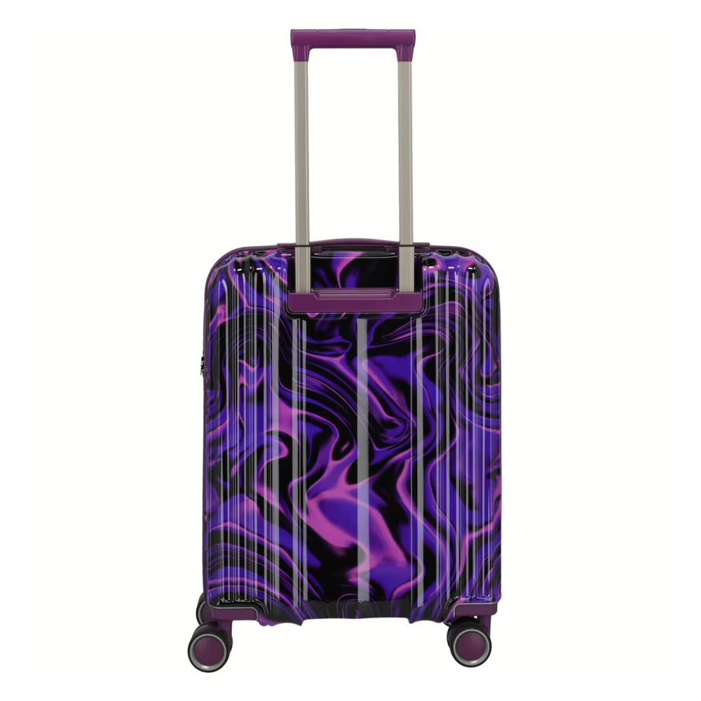 Travelite kofer 55 cm ABS Lascana 077447-19, abstract ljubičasti slika 5