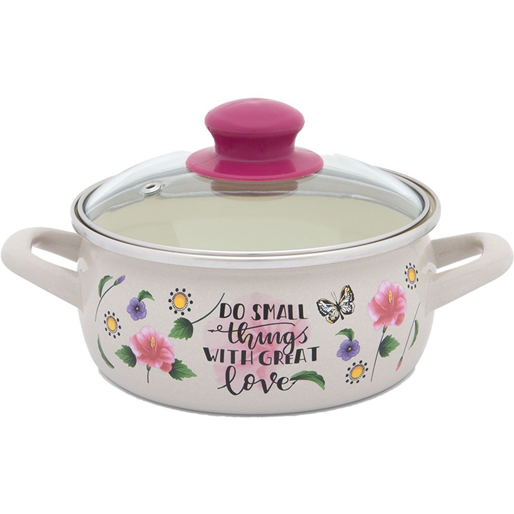 Metalac Šerpa Proljeće, plitka sa staklenim poklopcem 16 cm / 1.5 l slika 1