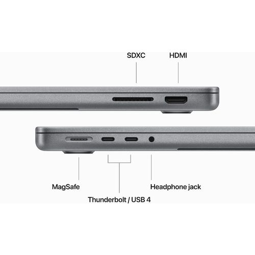 MacBook Pro 14" M3 1TB Space Gray - INT slika 6