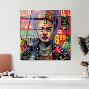 UV-814 - Dekorativna Slika na Kaljenom Staklu, 50 x 50 cm, Višebojna
