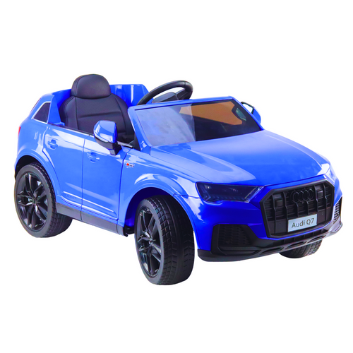 Audi Q7 Blue Painted Battery Car slika 3