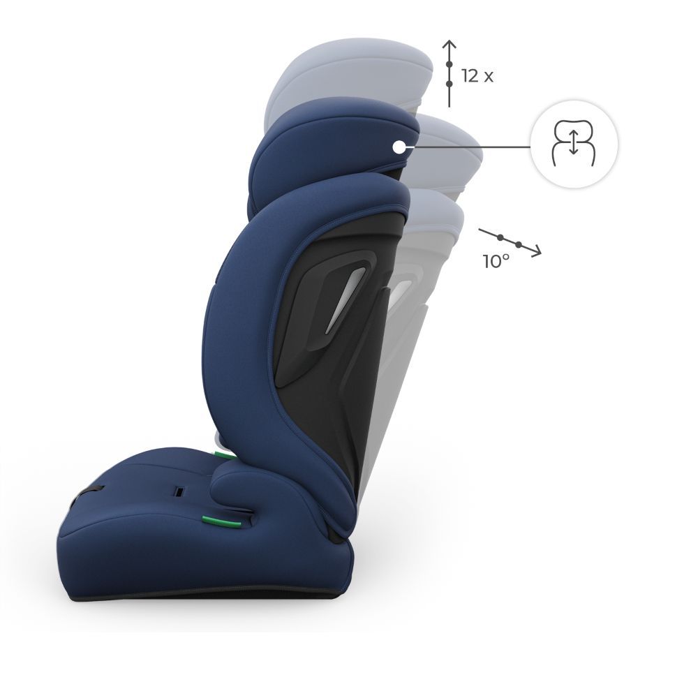 Kinderkraft autosjedalica Comfort Up 2 plus i-Size 9-36 kg (76-150 cm) bez Isofix-a, Navy slika 11