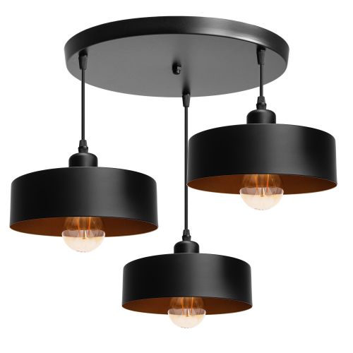 Lampa Wisząca APP1334-3CP Black Gold slika 6