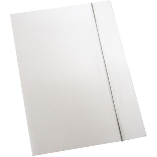Fascikl kartonski/lak s gumicom 600gr OPTIMA bijeli 60676 slika 1