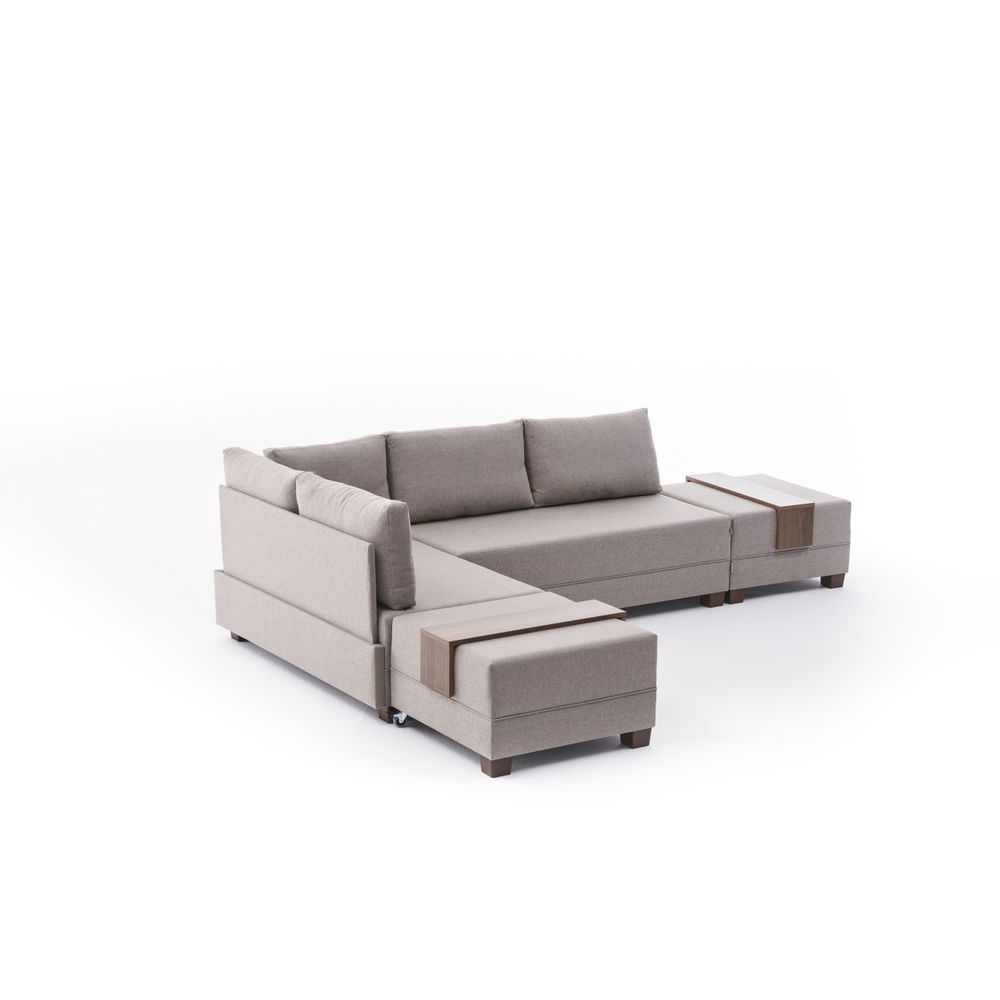 Ugaona Sofa na Razvlačenje Fly Left - Krema slika 6