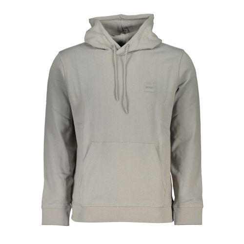 HUGO BOSS MEN'S GRAY ZIPLESS SWEATSHIRT slika 1