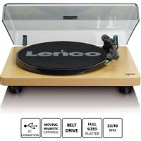 Gramofon LENCO L-30WD, RCA izlaz, USB-B PC kodiranje, 33 i 45 RPM, Audio-Technica AT3600 cartridge, wood