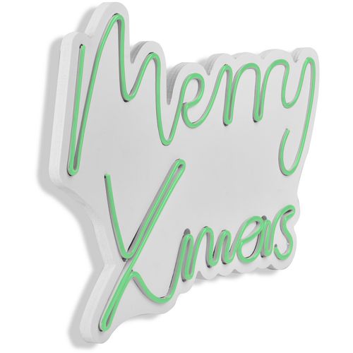 Wallity Ukrasna plastična LED rasvjeta, Merry Christmas - Green slika 7