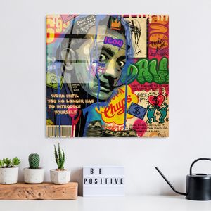 UV-817 - Dekorativna Slika na Kaljenom Staklu, Multikolor, 50 x 50 cm