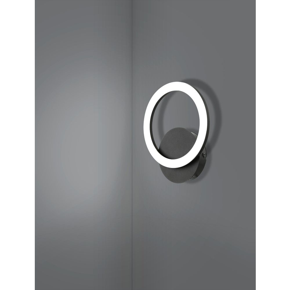 Eglo zidna lampa PARRAPOS-Z, LED, 12W, dimabilna, bijela/crna slika 4