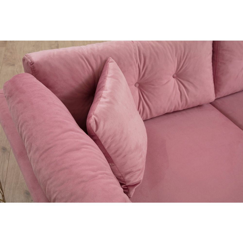 Mapa - Sofas za tri osobe u boji Rose Dusty Rose slika 3