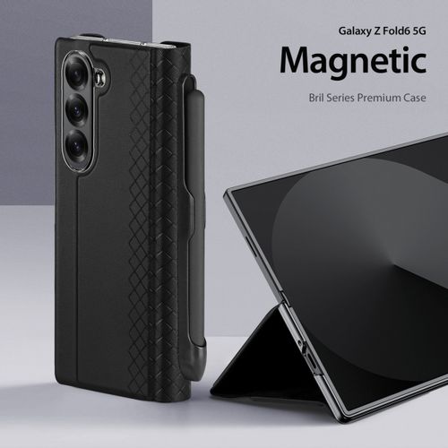 DUX DUCIS BRIL torbica s držačem za olovku za SAMSUNG GALAXY Z Fold 6 - crna slika 3