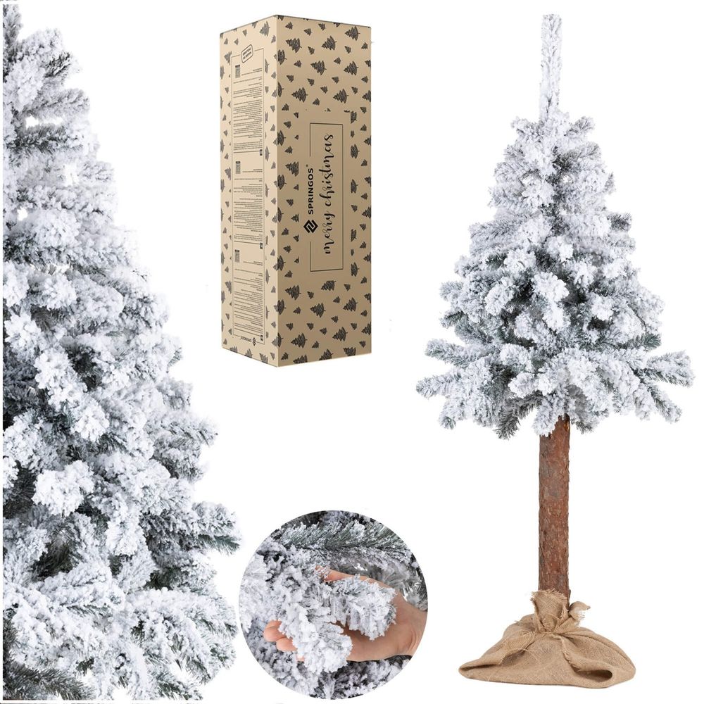 Ct0201 smreka prekrivena snijegom na deblu 160 cm slika 8