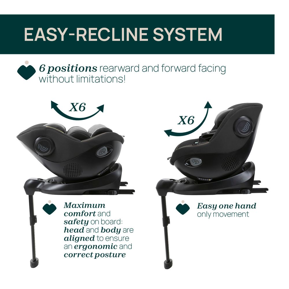 Chicco Rotirajuća autosjedalica Seat105 i-Size 360° (40-105cm) Isofix, Posh Black slika 2