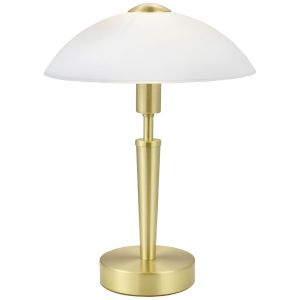 Eglo Solo 1 Stolna Lampa E14 s Dodirnim Upravljačem, Mjed-Mat/Bijela