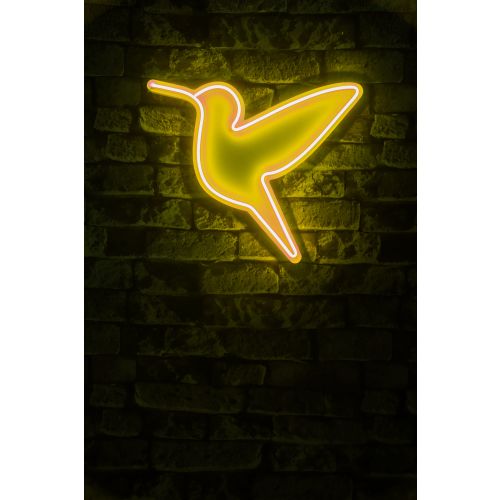 Wallity Ukrasna plastična LED rasvjeta, Little Bird - Yellow slika 2