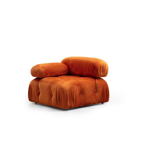 Atelier Del Sofa Kutna garnitura, naranča, Bubble Corner ( L1-O1-1R -Puf) - Orange slika 5