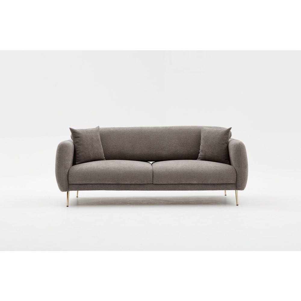 Simena - Siva Zlatna Sofa na Razvlačenje za 3 Osobe slika 8