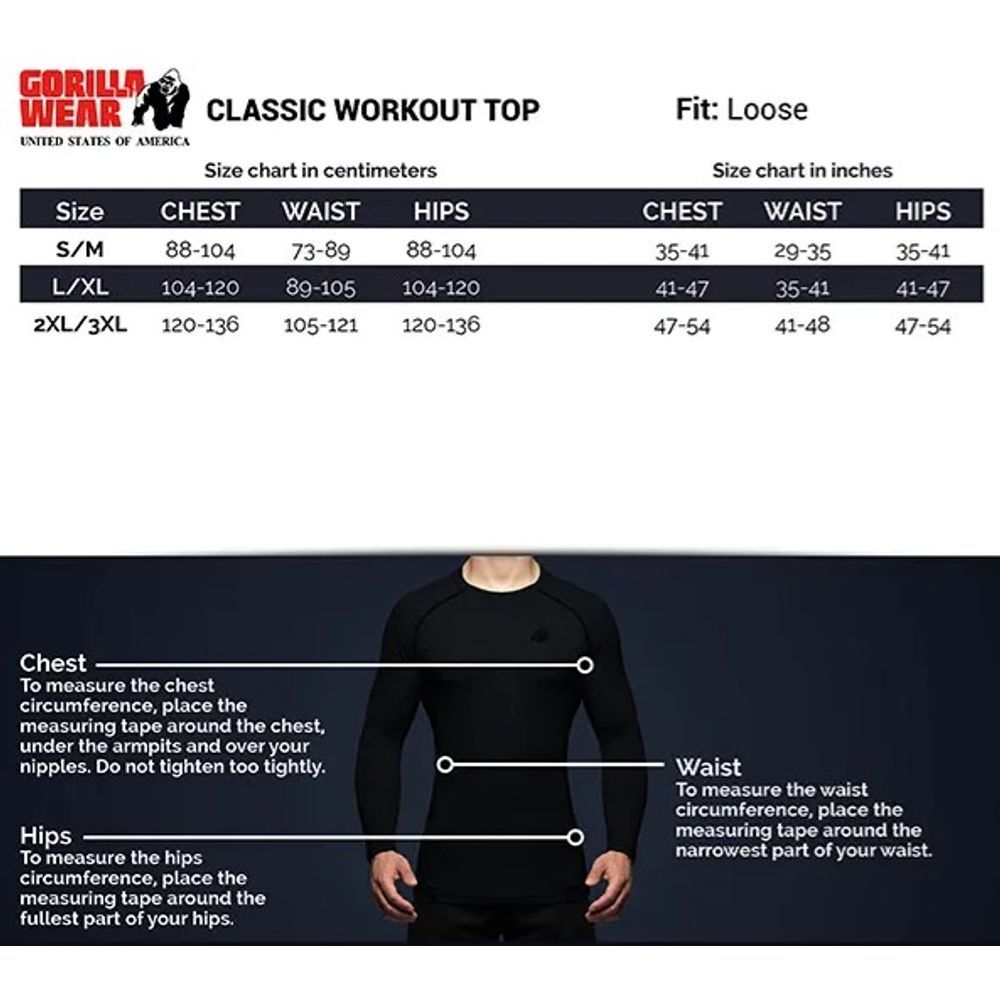 Gorilla Wear CLASSIC Trening Majica, Crno/Zlatna slika 6