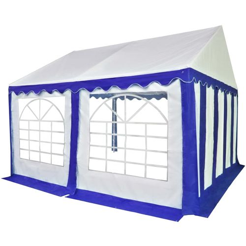Vrtni šator od PVC-a 3 x 4 m plavo-bijeli slika 31
