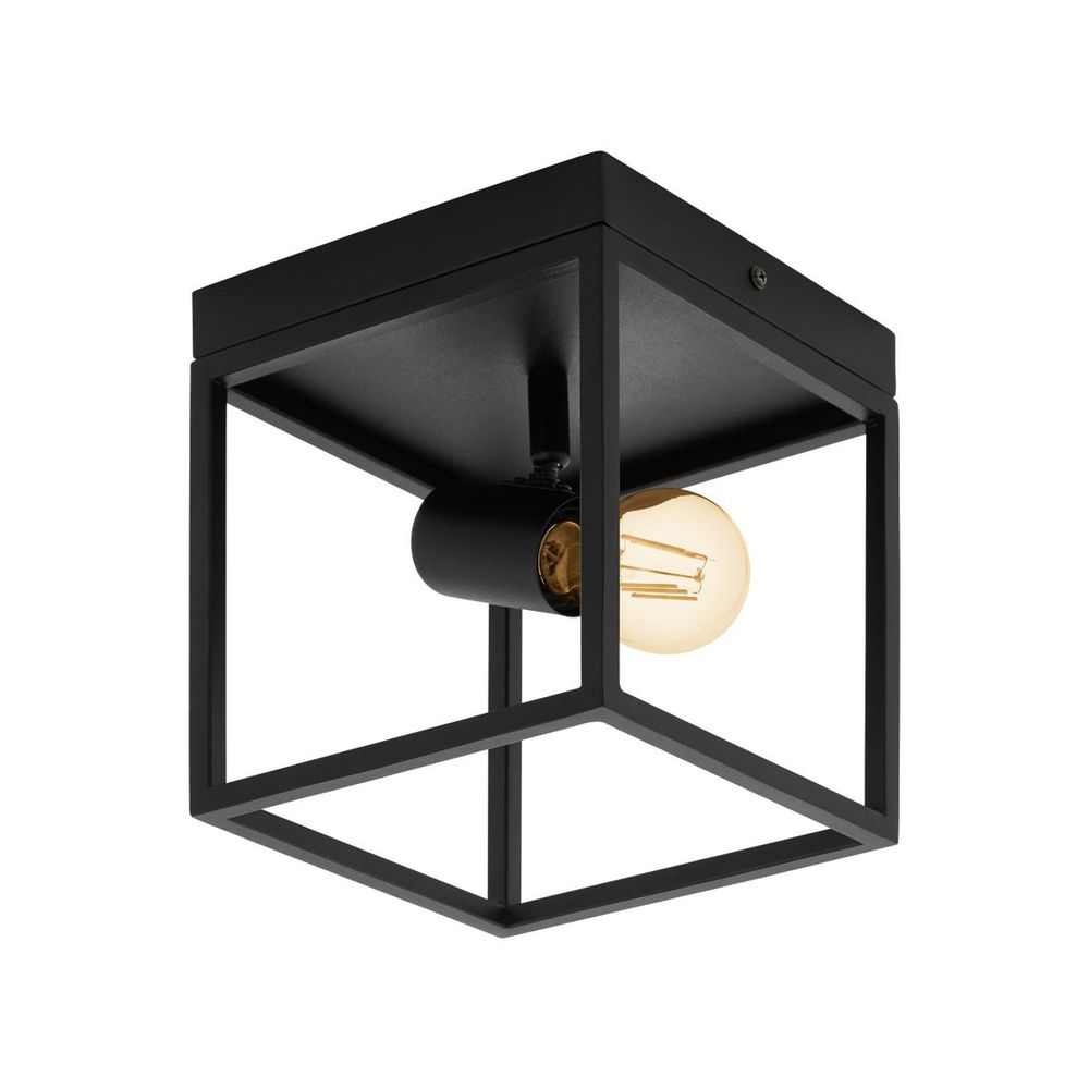Eglo Silentina Stropna Lampa E27, Crna slika 1