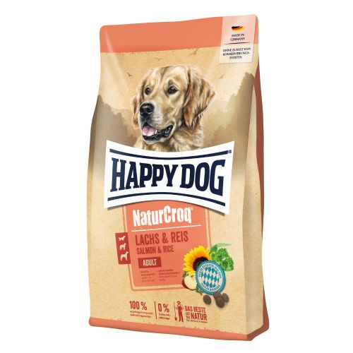 Happy Dog NaturCroq Adult losos i riža 11 kg slika 1