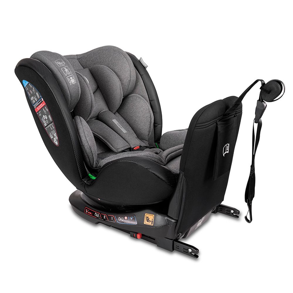 Lorelli Rotirajuća autosjedalica Ares i-Size 40-150 cm 360 Isofix sa Anti-Rebound štitnikom, Grey slika 3