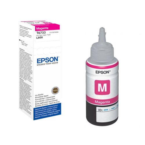 INK JET EPSON T6733 L800 MAGENTA EcoTank 70ml C13T67334A slika 1