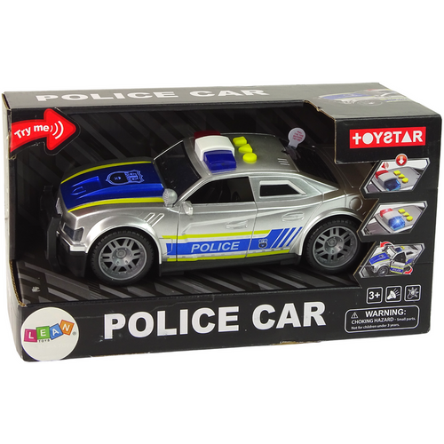 Policijski auto Charger 1:14 sa svjetlosnim i zvučnim efektima srebrni slika 5
