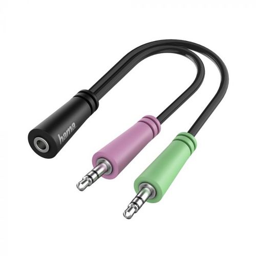 Hama Audio adapter 2x3-pin 3.5mm (m)na 4-pin 3.5mm (z) slika 1