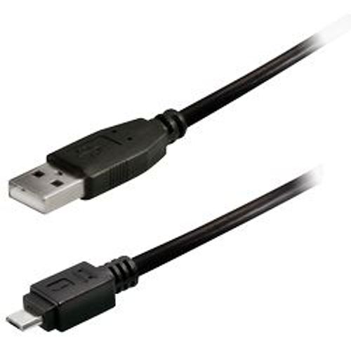 Transmedia USB typeA plug-Micro USB typeB 0,6m slika 1