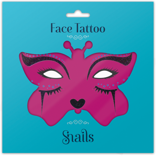 Snails Face Tatoo Midnight Cat,  tetovaža za lice  slika 1