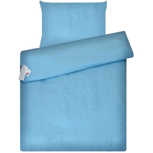 Amy posteljina set 2 elem. Muslin Blue (za krevetić 120x60 cm) slika 1