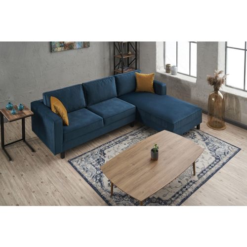 Atelier Del Sofa Kale Velvet Right - Ugao sofa u boji maslinasto zelene slika 3