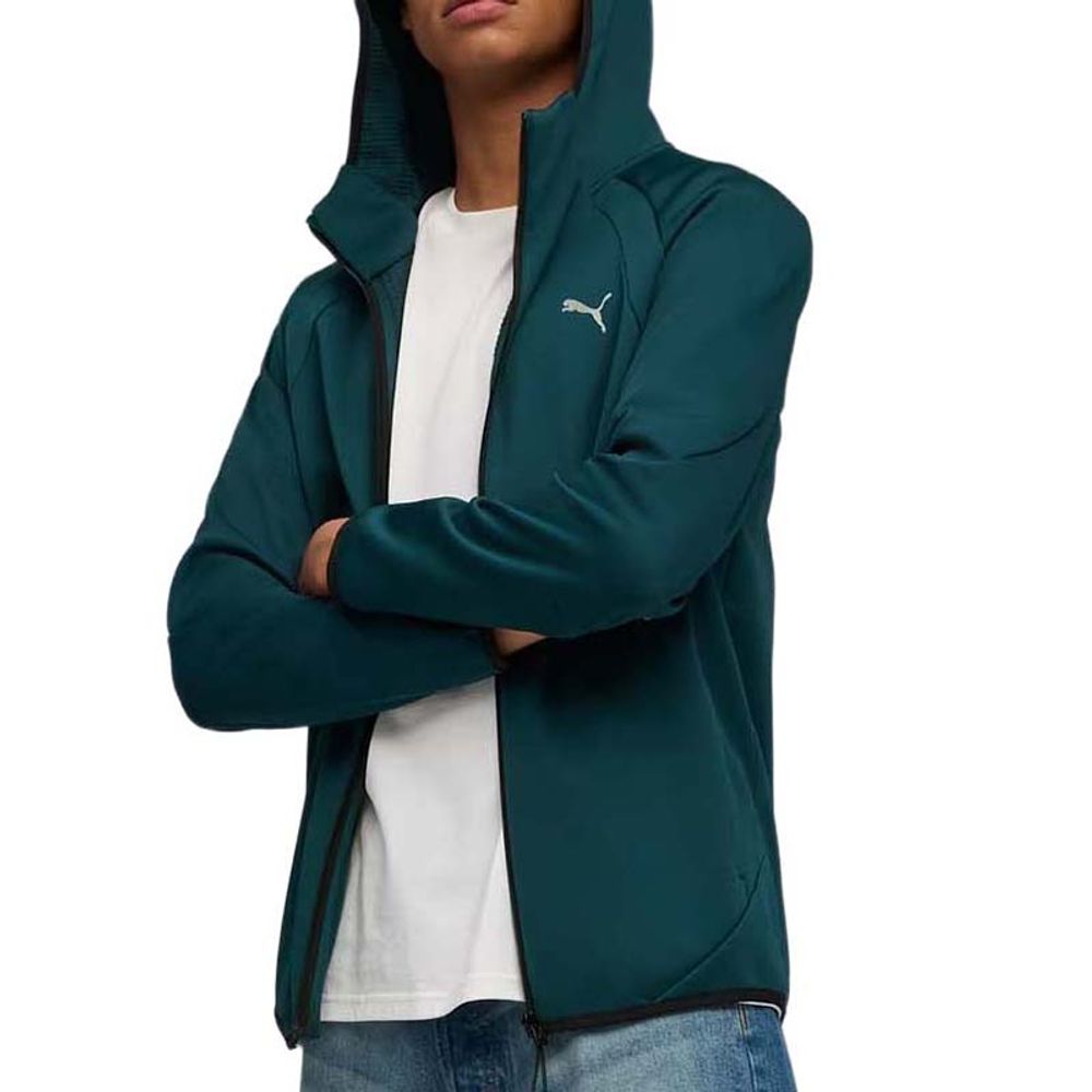 Puma Muški duks na kopčanje sa kapuljačom Evostripe Warm slika 3