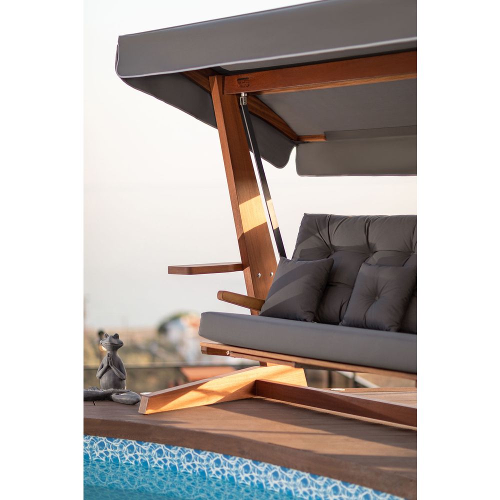 Luna Deluxe 2600 - Antracitni Trostruki Ljuljački Stolac slika 2
