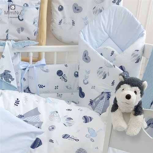 MimiNu jastuk dekica za novorođenče - BabyShower Blue slika 3